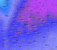 Вот самое холодное утро 8января.<br />Минимум -34.4 в Езерище.