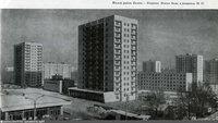 1965 год. Открыли метро.  Виден наш дом. Сейчас вид домов совсем не изменился и стоят так же как и сейчас, кроме нашей снесенной пятиэтажки.